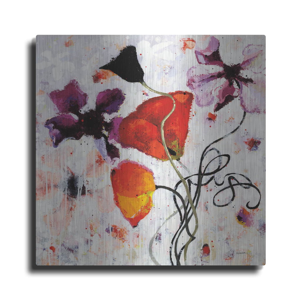 'The Black Poppy' by Shirley Novak – Metal Wall Art