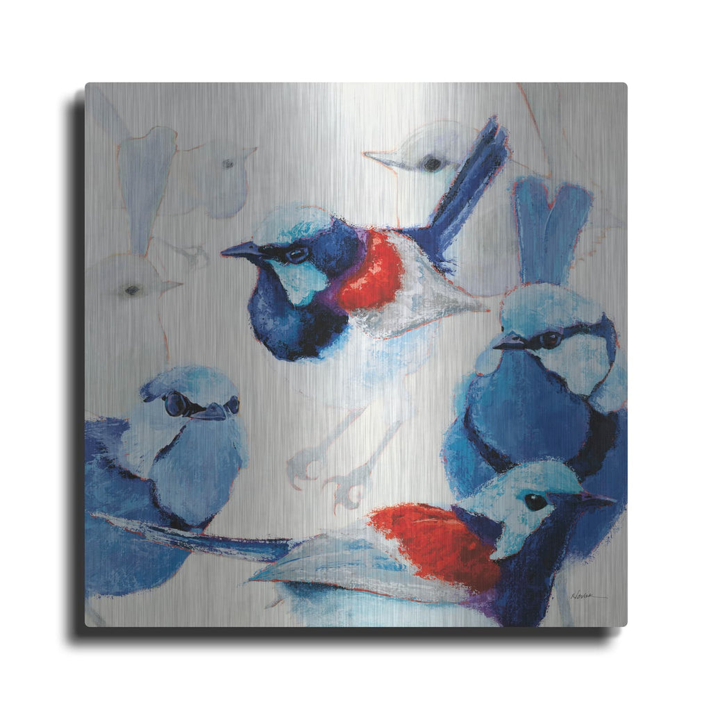 'In The Layering Of Wrens' by Shirley Novak – Metal Wall Art
