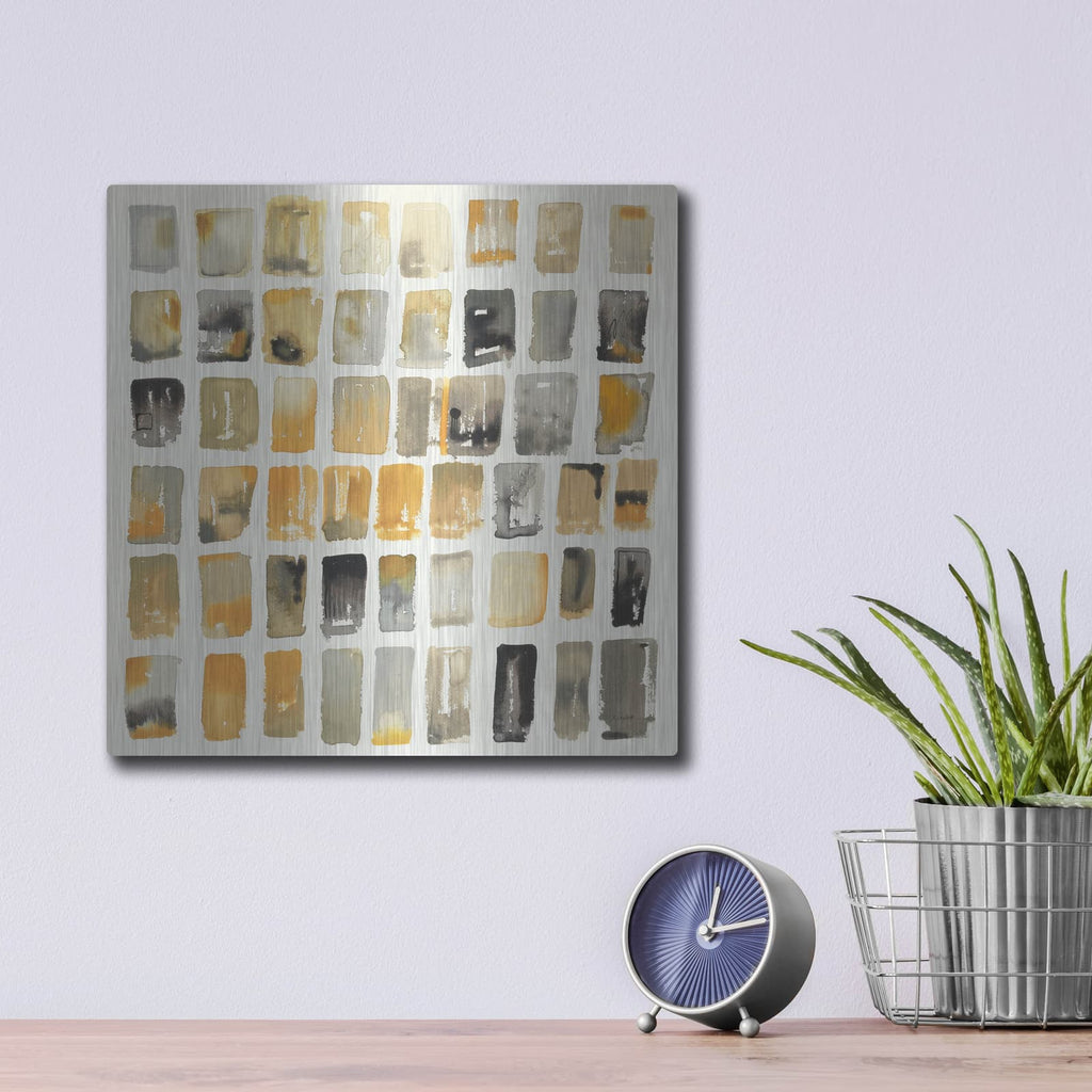 'City Windows 1 Autumn' by Shirley Novak – Metal Wall Art, 12x12 room view