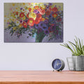'Wild And Flowery' by Shirley Novak – Metal Wall Art, 16x12 room view