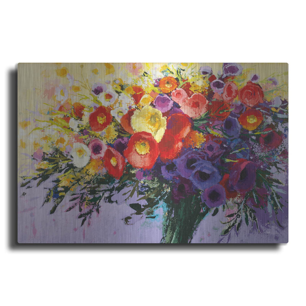 'Wild And Flowery' by Shirley Novak – Metal Wall Art