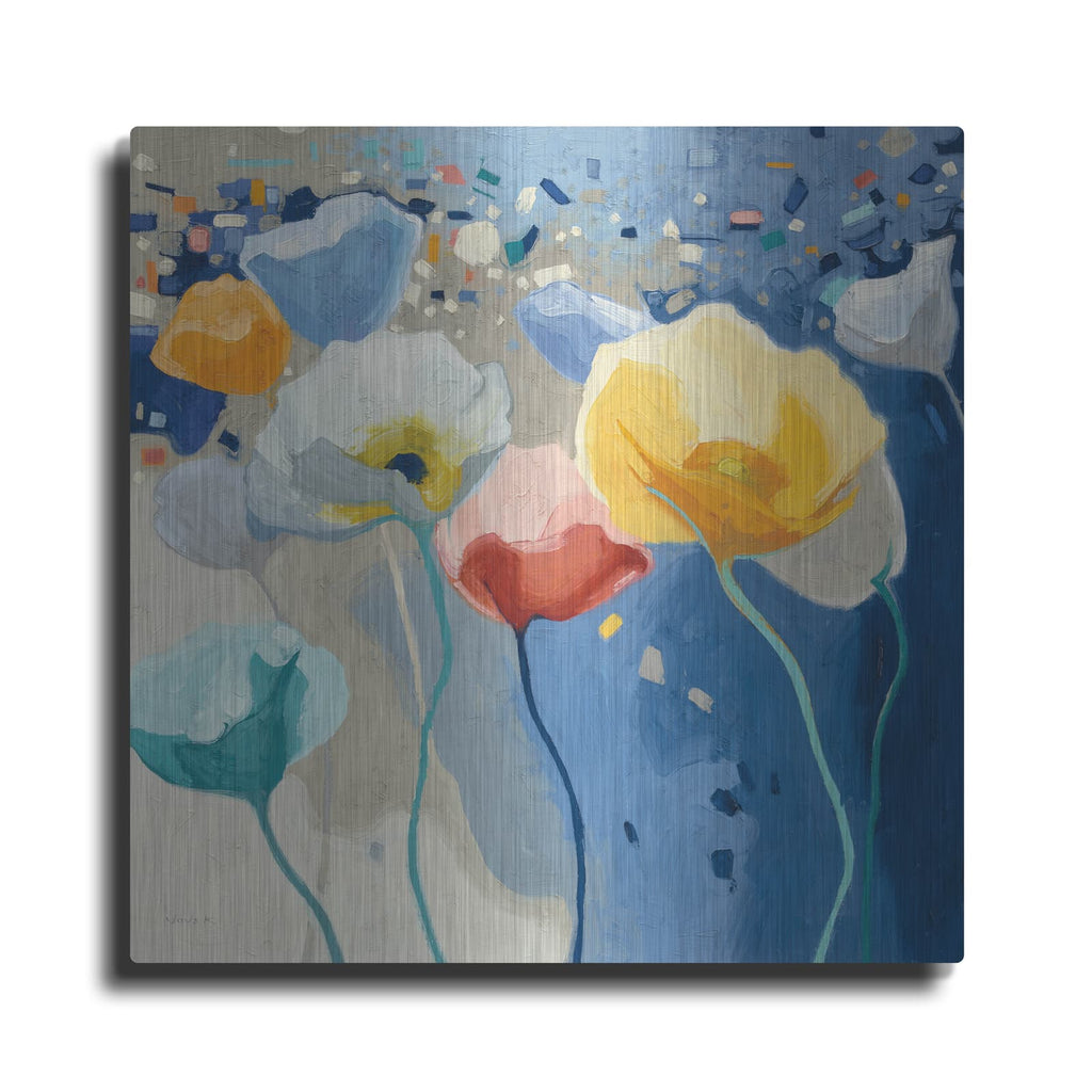 'Bleusy' by Shirley Novak – Metal Wall Art