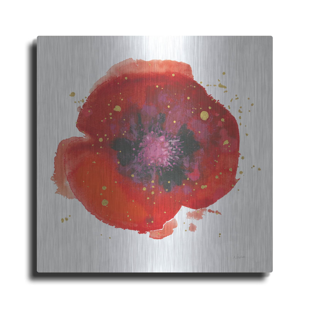 'Splash 5 With Gold' by Shirley Novak – Metal Wall Art