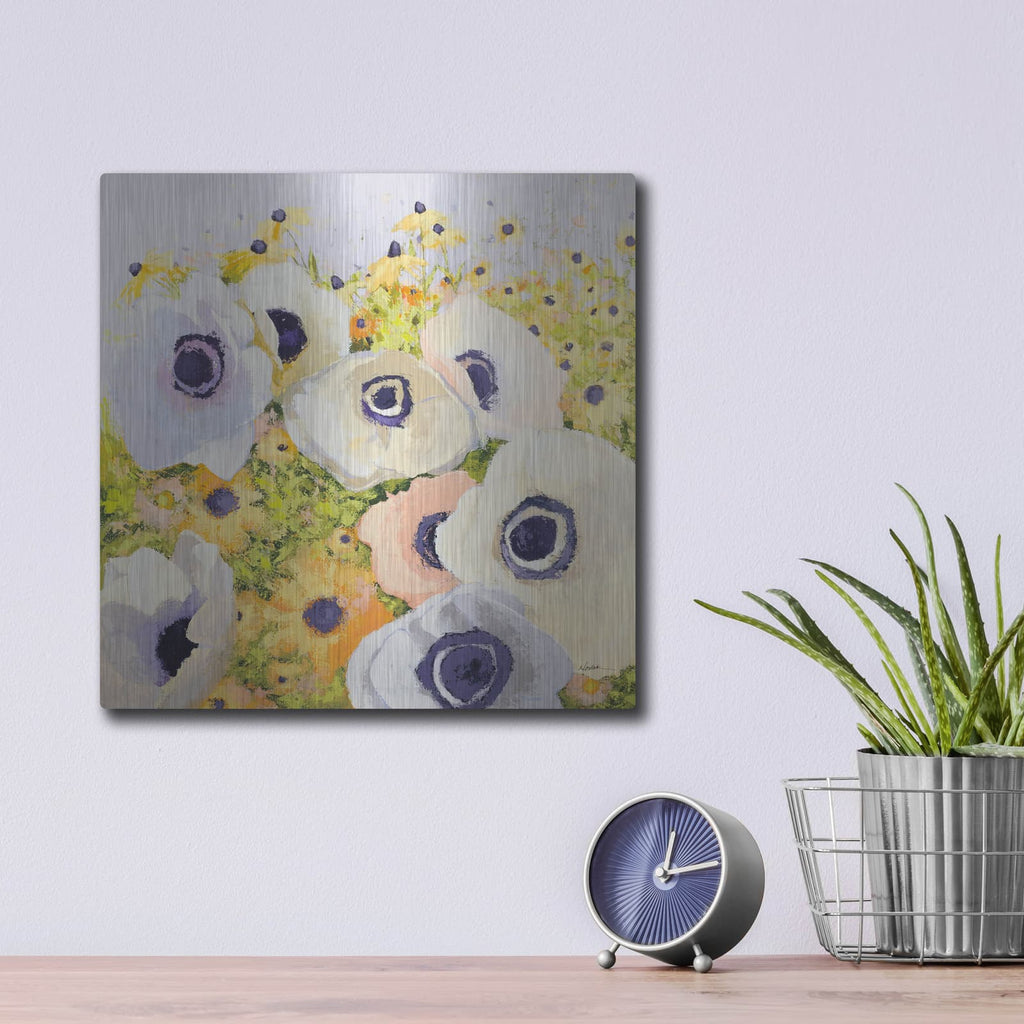 'Pastels' by Shirley Novak – Metal Wall Art, 12x12 room view