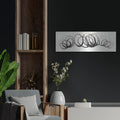 'Swirling Element 2' by Shirley Novak – Metal Wall Art, 36x12 room view