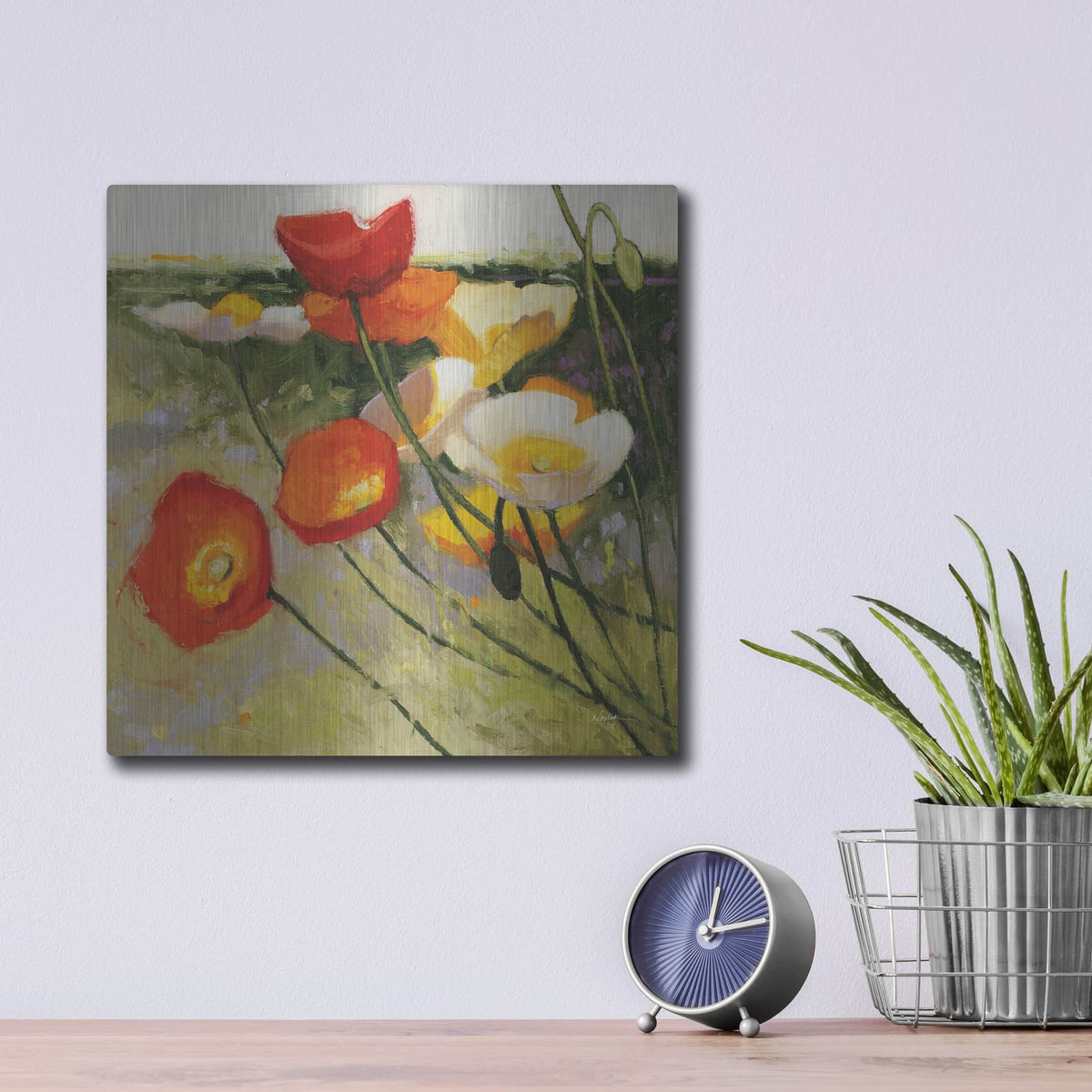 'My Favorite' by Shirley Novak – Metal Wall Art, 12x12 room view