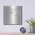 'Black Line Poppies 2' by Shirley Novak – Metal Wall Art, 12x12 room view