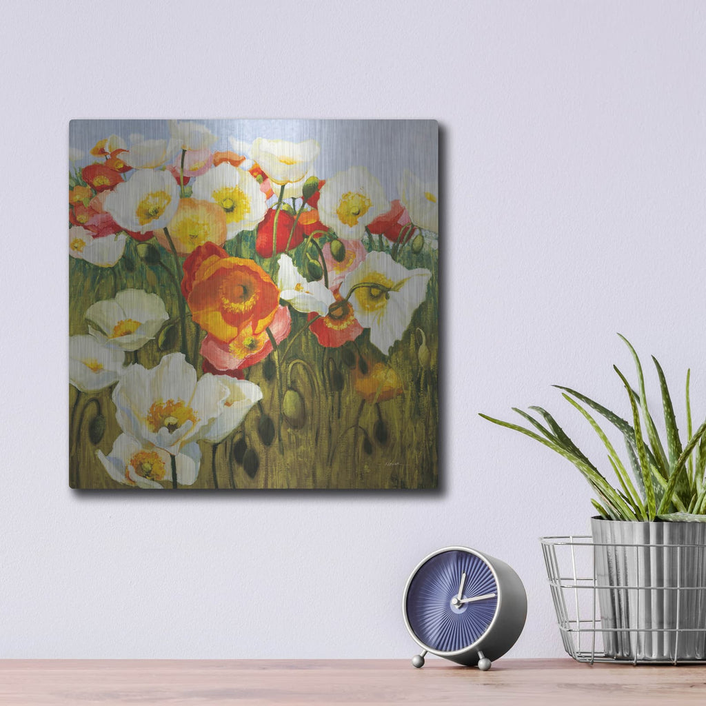 'Sunny Goodge Street' by Shirley Novak – Metal Wall Art, 12x12 room view