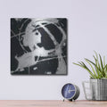 'Expression Abstract 3 Bw' by Shirley Novak – Metal Wall Art, 12x12 room view