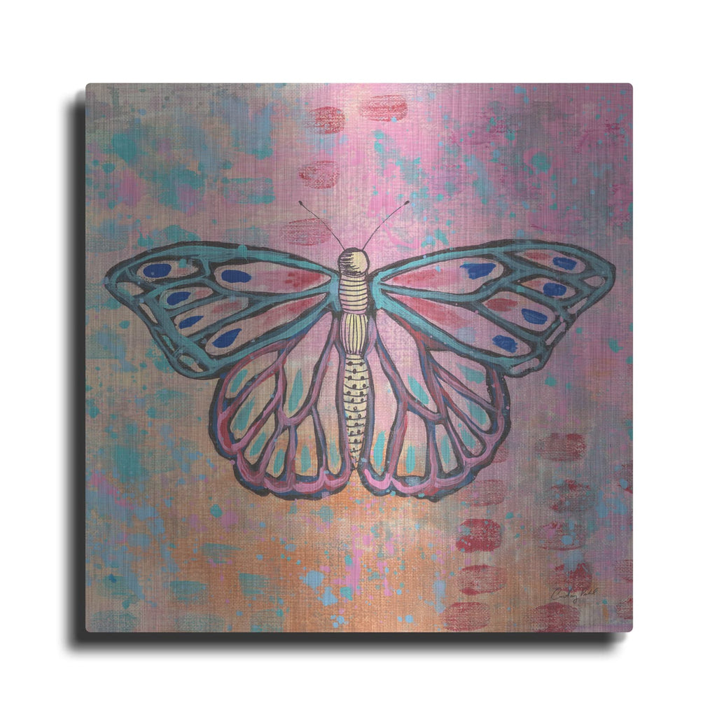 'Bright Butterfly 2' by Courtney Prahl – Metal Wall Art