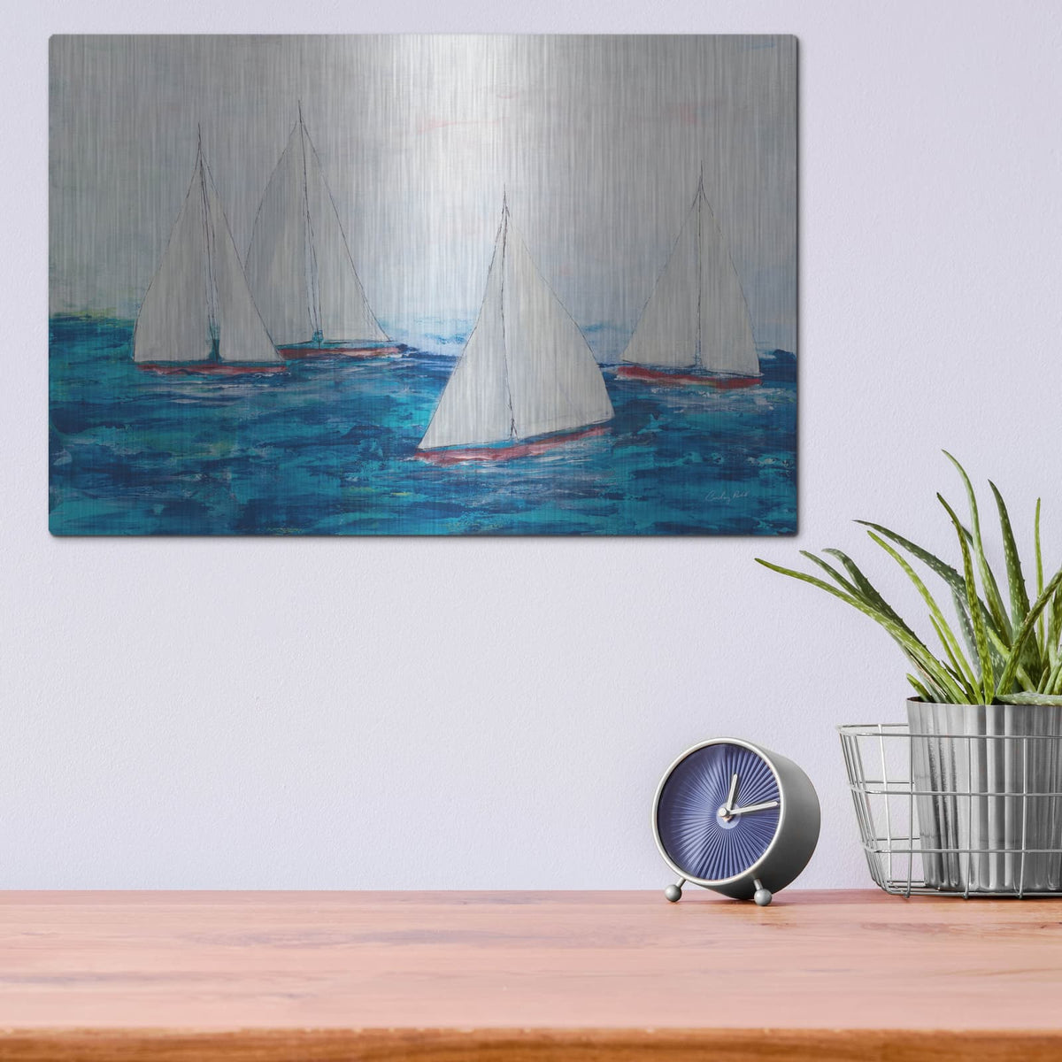 'Broad Reach' by Courtney Prahl – Metal Wall Art, 16x12 room view