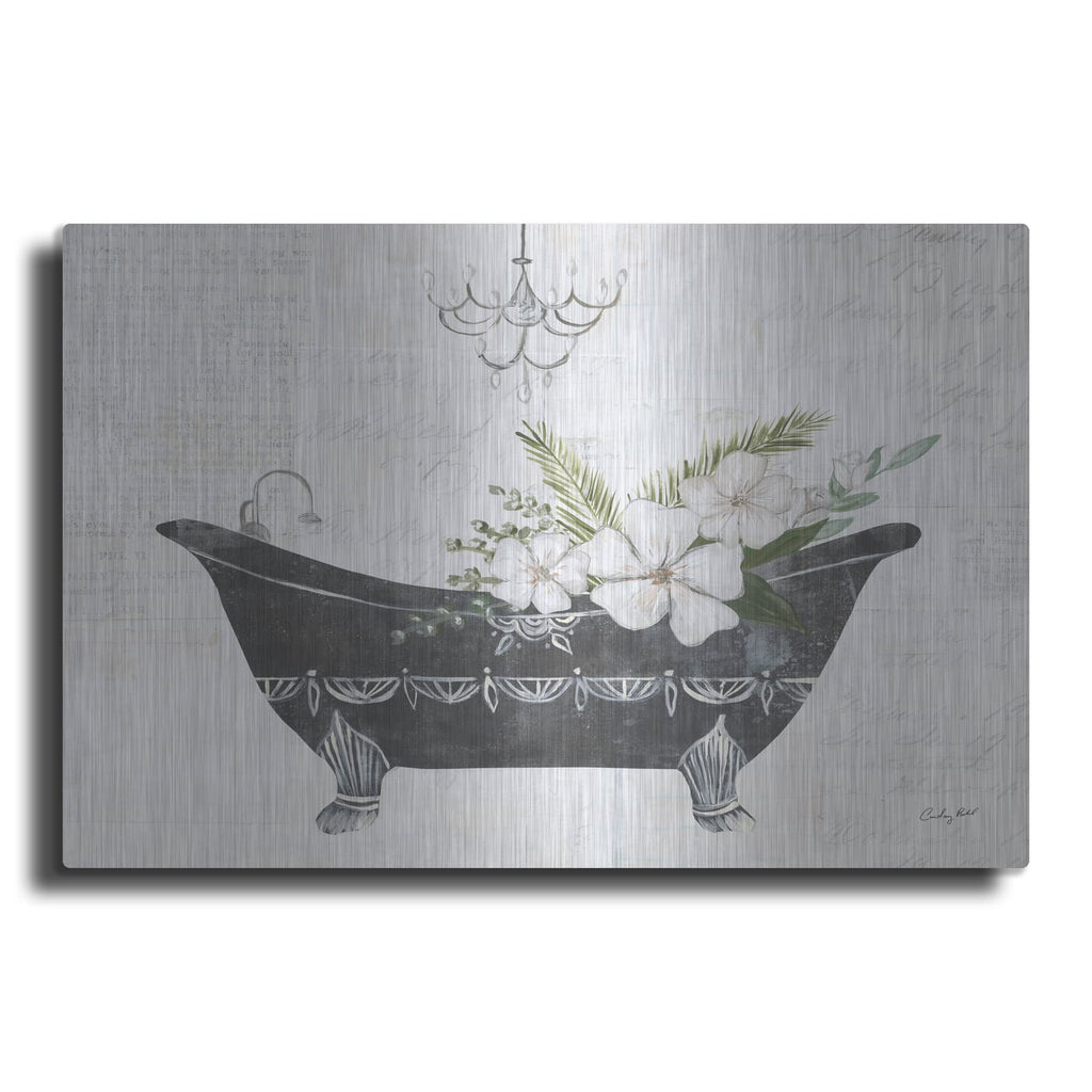 'Floral Bath 1 Flipped' by Courtney Prahl – Metal Wall Art