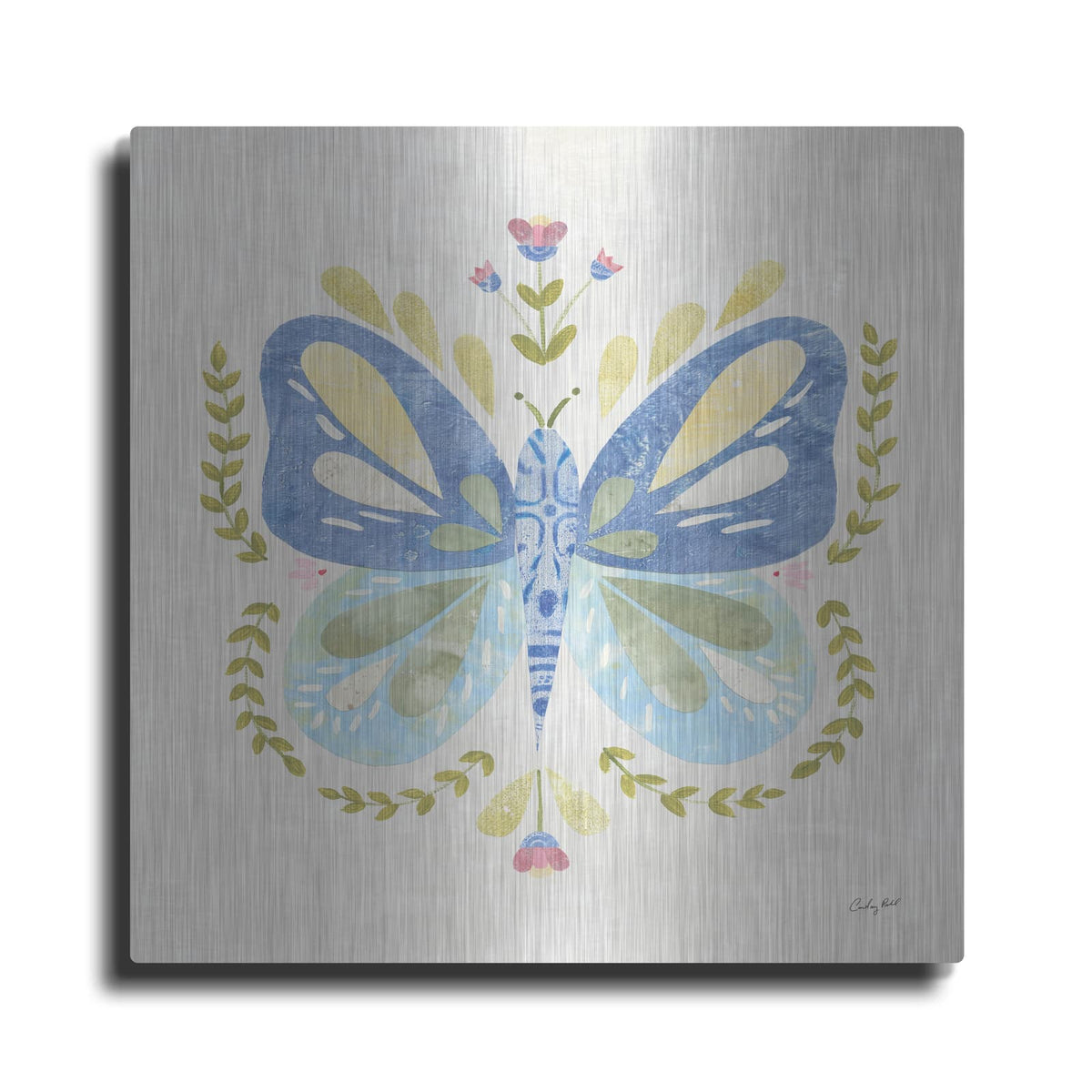 'Folk Cottage 1' by Courtney Prahl – Metal Wall Art