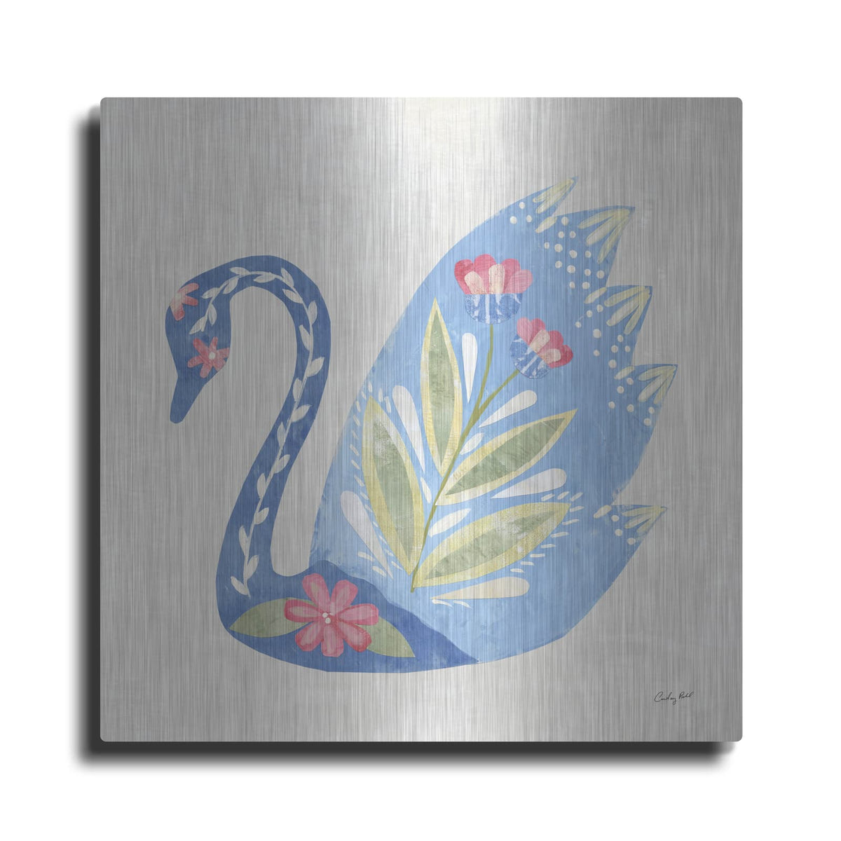 'Folk Cottage 4' by Courtney Prahl – Metal Wall Art