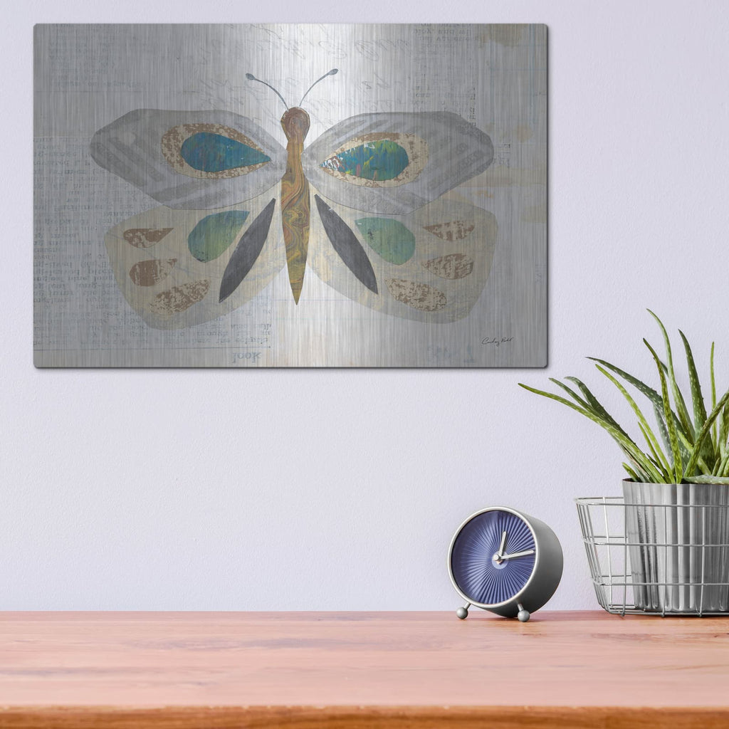 'Gentle Butterfly 1' by Courtney Prahl – Metal Wall Art, 16x12 room view