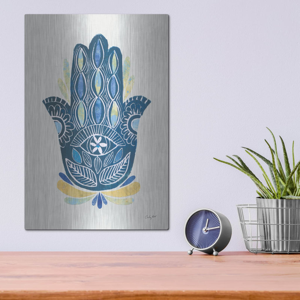 'Hamsa 2 Collage' by Courtney Prahl – Metal Wall Art, 12x16 room view
