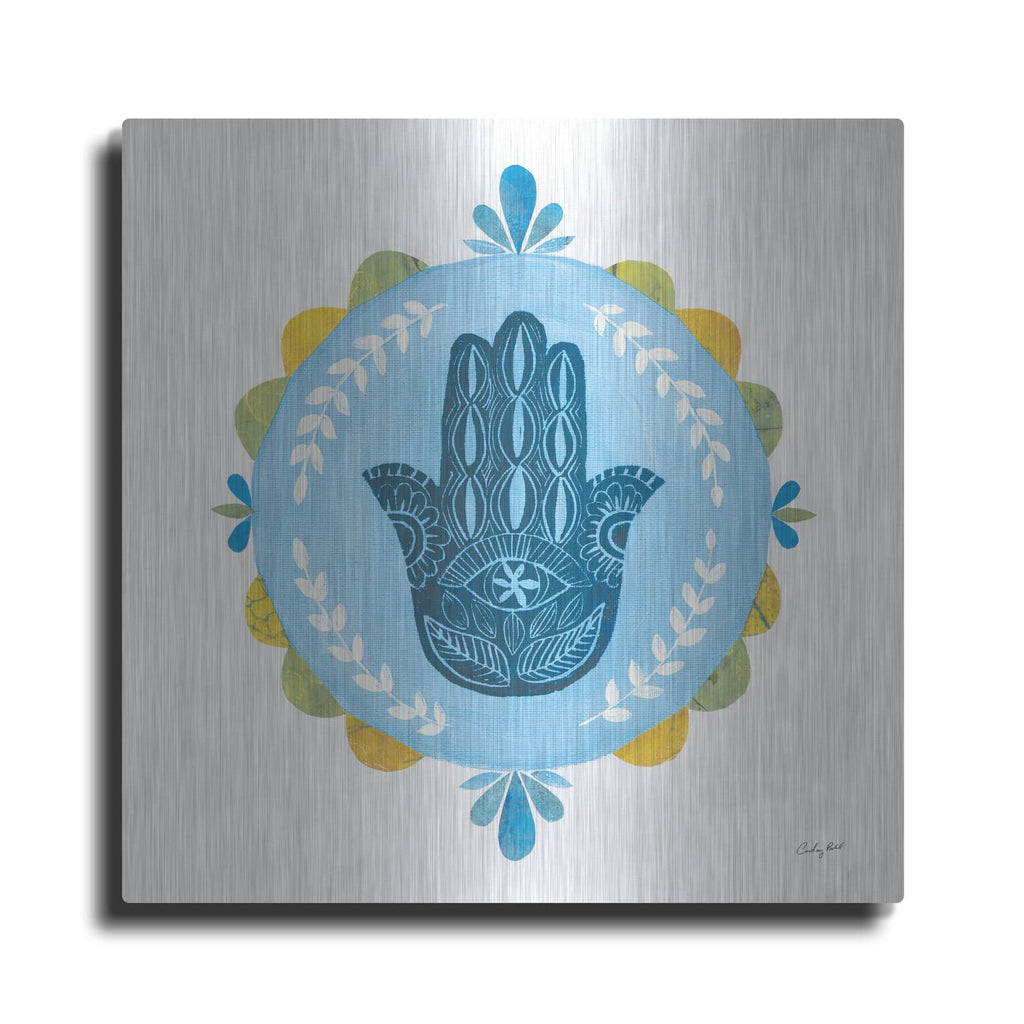 'Hamsa Mandala 1' by Courtney Prahl – Metal Wall Art