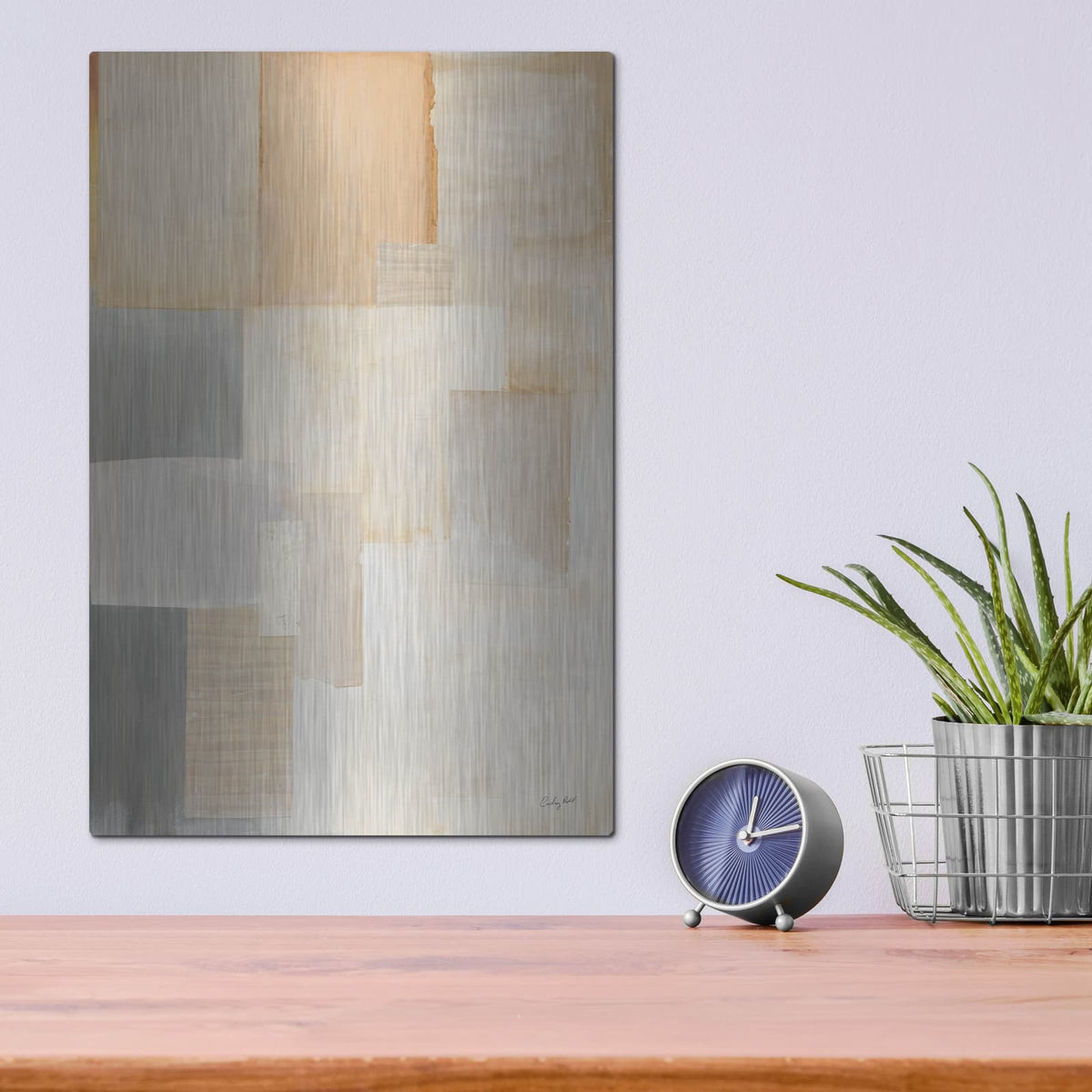 'Layered' by Courtney Prahl – Metal Wall Art, 12x16 room view