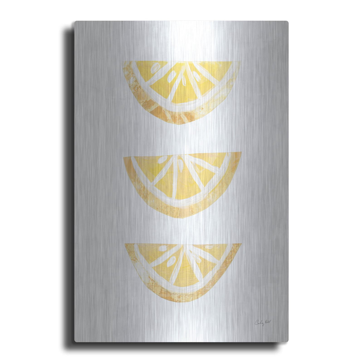 'Lemon Slices 1' by Courtney Prahl – Metal Wall Art