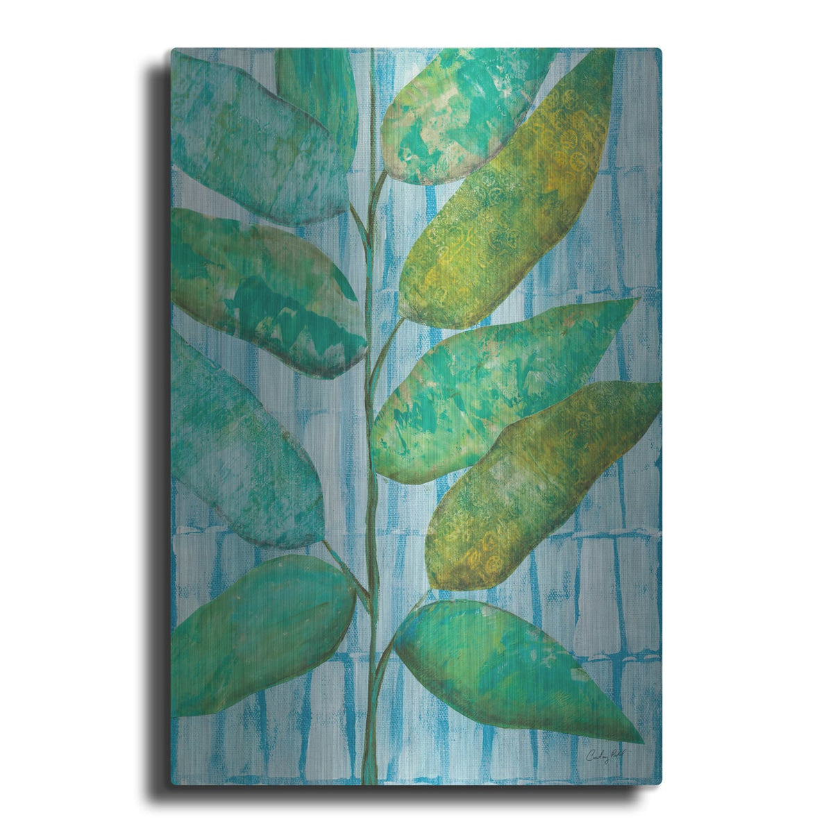 'Lively Leaves' by Courtney Prahl – Metal Wall Art