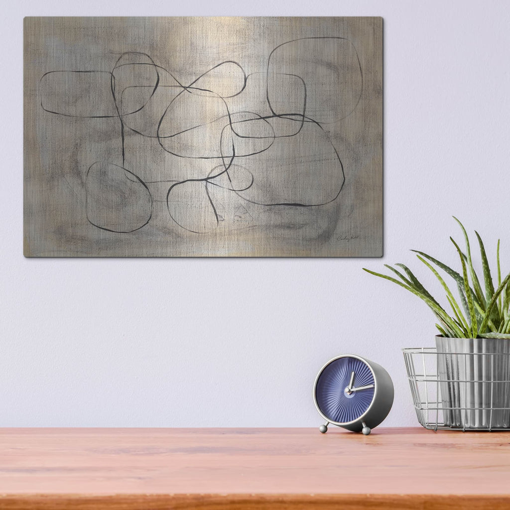 'Loopy' by Courtney Prahl – Metal Wall Art, 16x12 room view