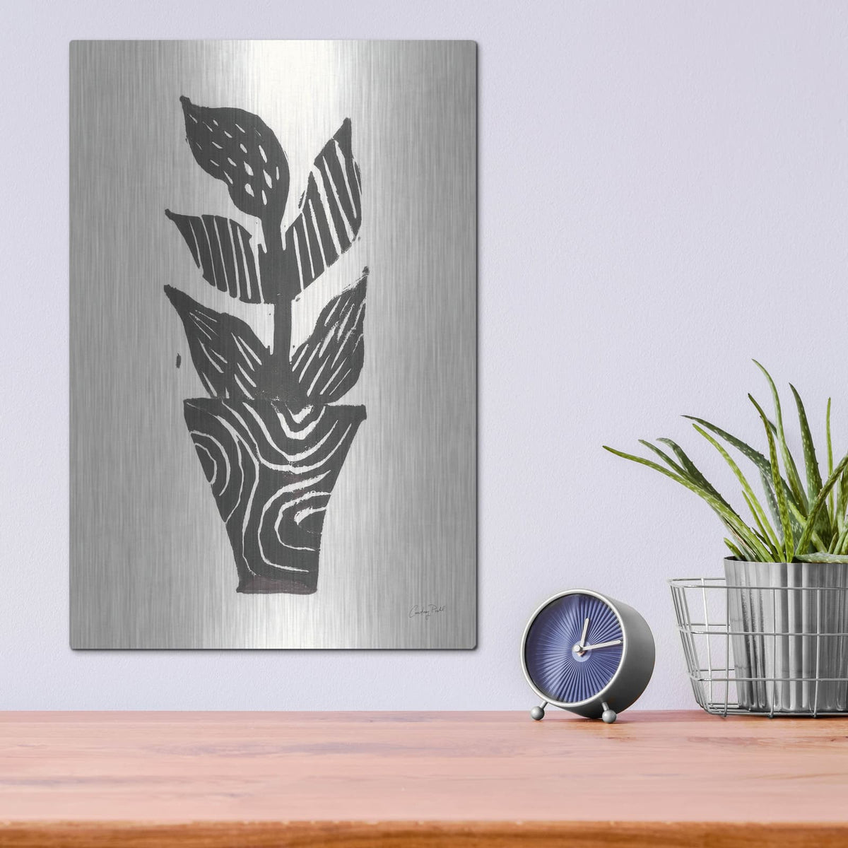 'Planted 6' by Courtney Prahl – Metal Wall Art, 12x16 room view