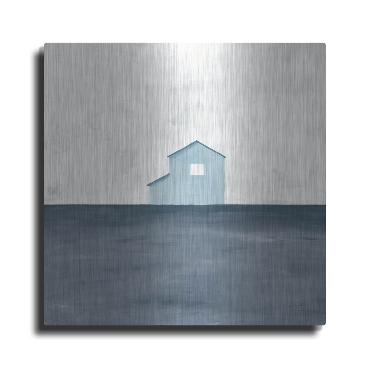 'Rural Simplicity 4 Blue' by Courtney Prahl – Metal Wall Art