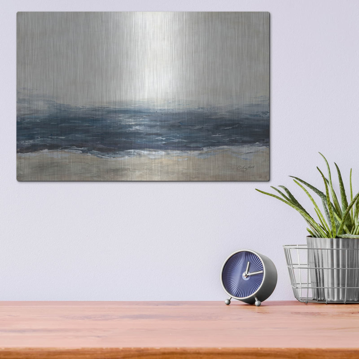 'Sea Mood' by Courtney Prahl – Metal Wall Art, 16x12 room view