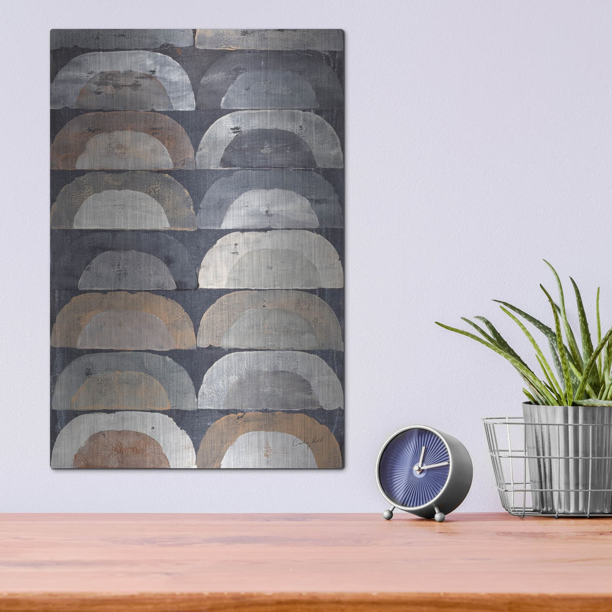 'Shape Shift 3' by Courtney Prahl – Metal Wall Art, 12x16 room view