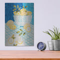 'Tablescape Lemons' by Courtney Prahl – Metal Wall Art, 12x16 room view