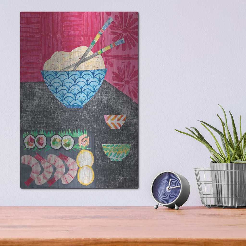 'Tablescape Sushi' by Courtney Prahl – Metal Wall Art, 12x16 room view