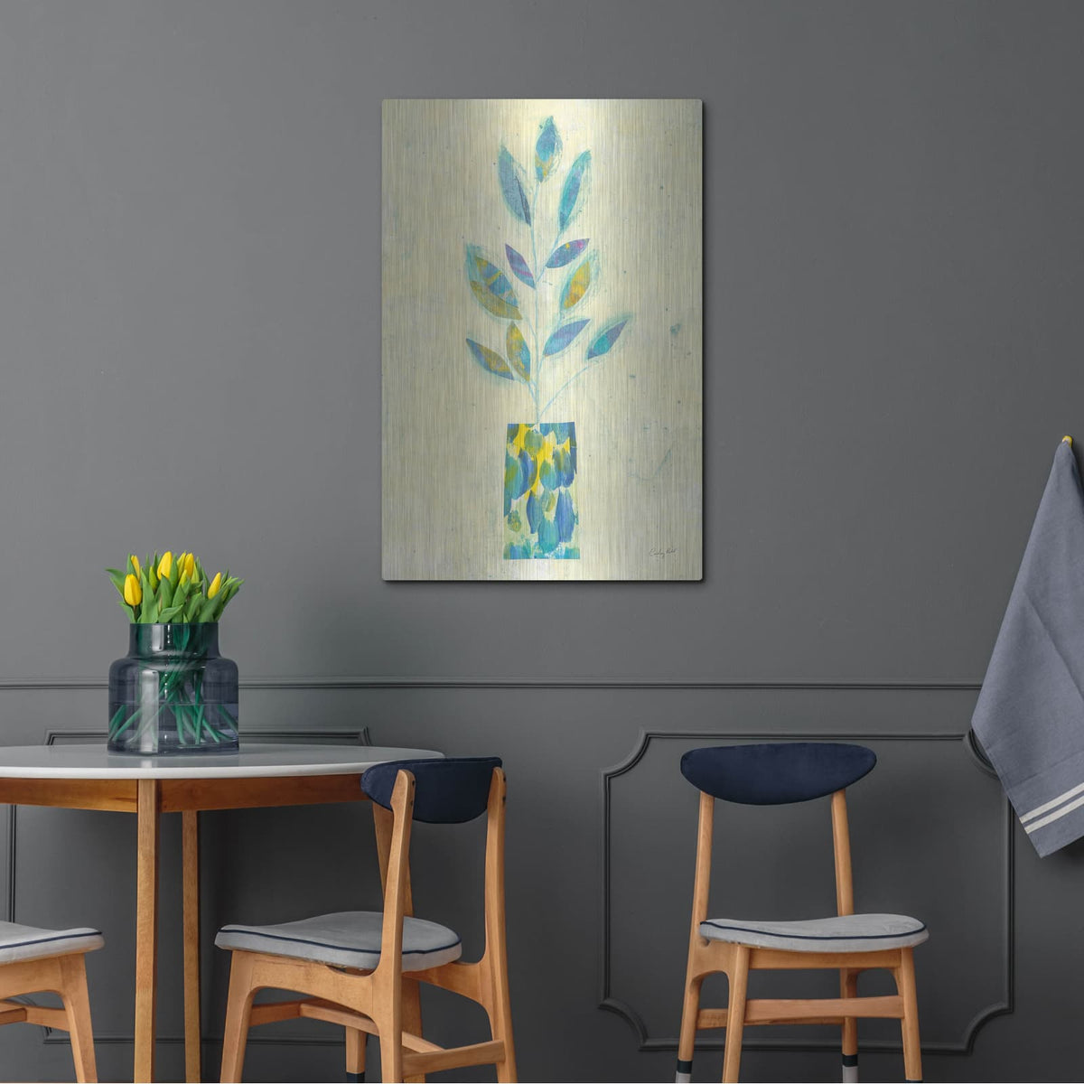 'Vibrant Vase' by Courtney Prahl – Metal Wall Art, 24x36 room view