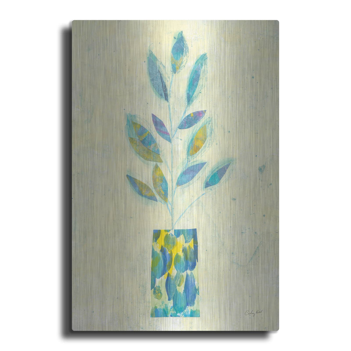 'Vibrant Vase' by Courtney Prahl – Metal Wall Art