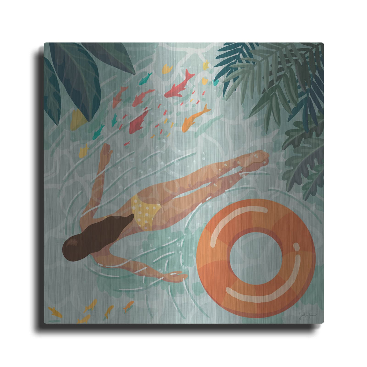 'Beach Babes 4' by Janelle Penner – Metal Wall Art