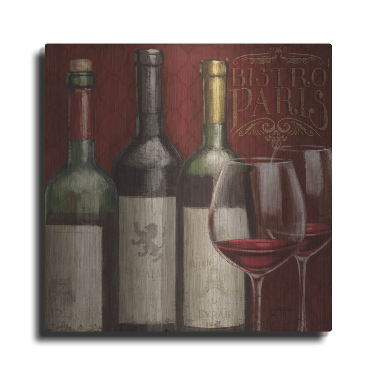 'Bistro Paris 3' by Janelle Penner – Metal Wall Art