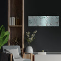 'Blessed 11 Mint' by Janelle Penner – Metal Wall Art, 36x12 room view