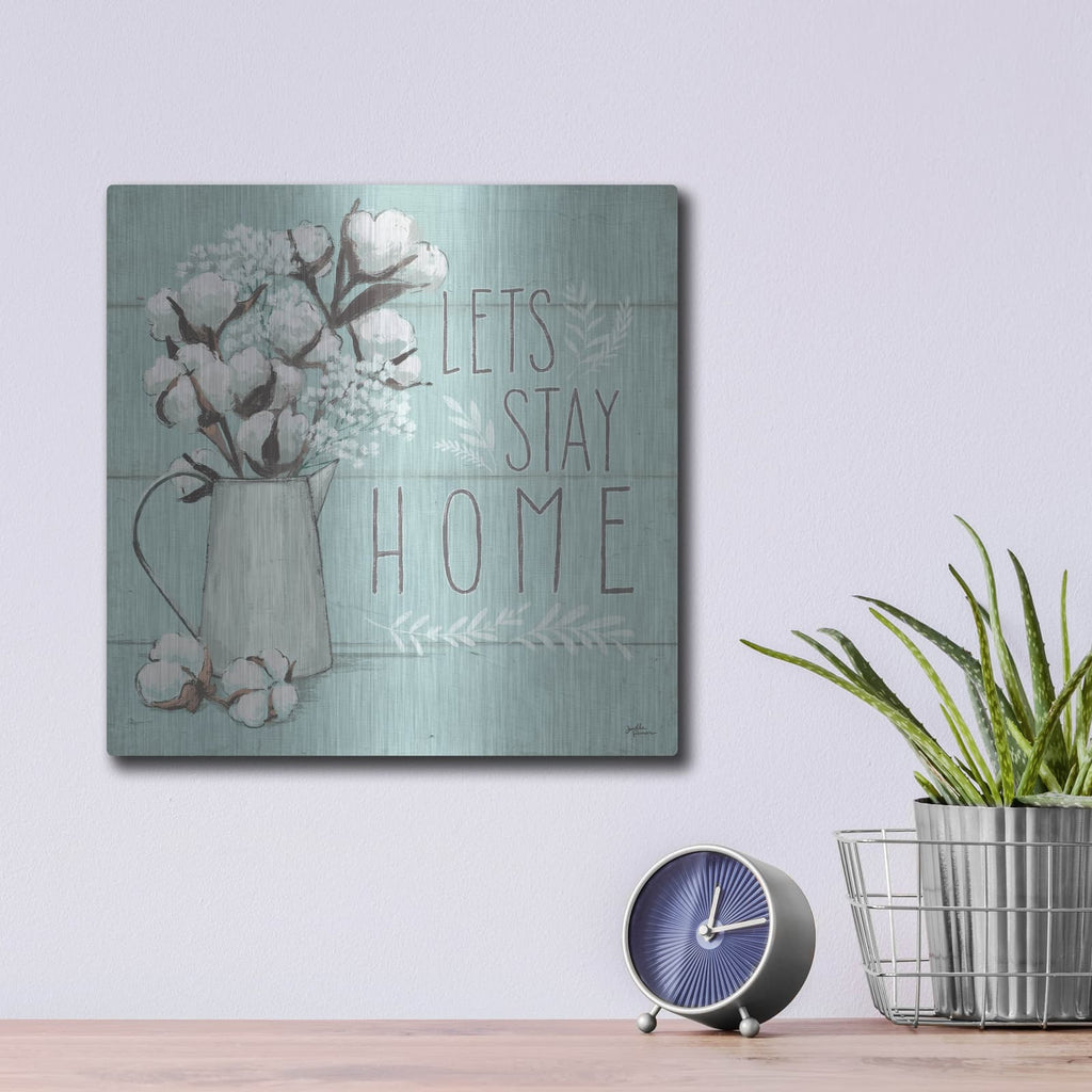 'Blessed 4 Mint' by Janelle Penner – Metal Wall Art, 12x12 room view