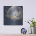 'Calm Seas 9 No Words' by Janelle Penner – Metal Wall Art, 12x12 room view
