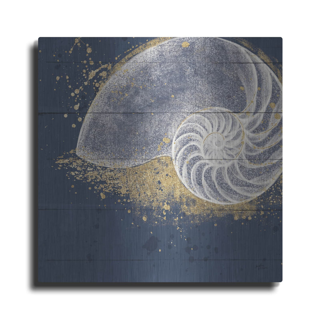 'Calm Seas 9 No Words' by Janelle Penner – Metal Wall Art