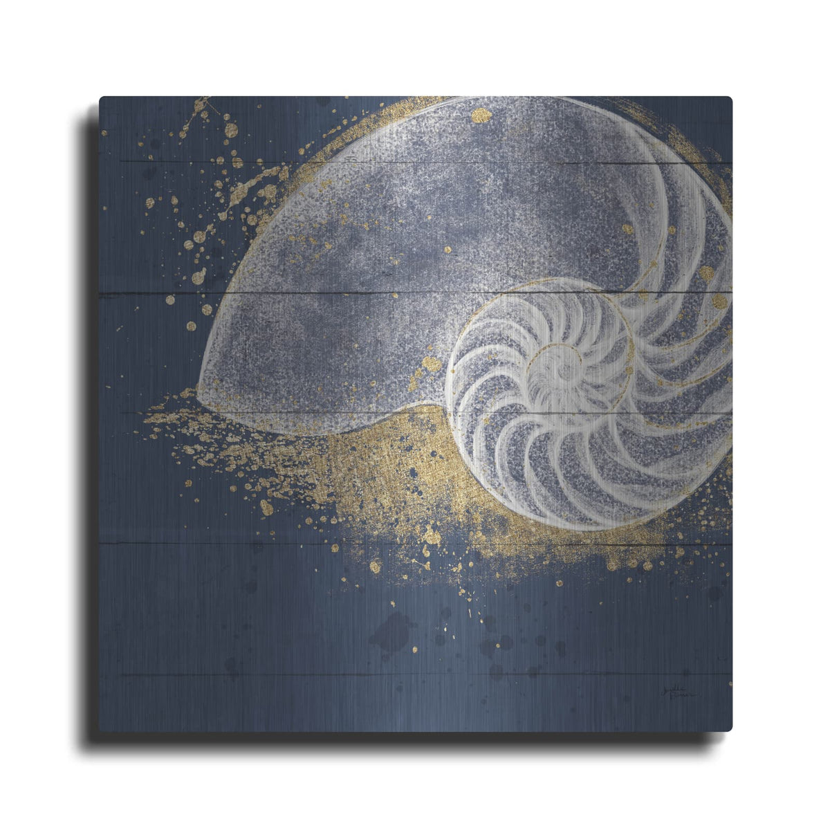 'Calm Seas 9 No Words' by Janelle Penner – Metal Wall Art