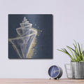 'Calm Seas V3 No Words' by Janelle Penner – Metal Wall Art, 12x12 room view