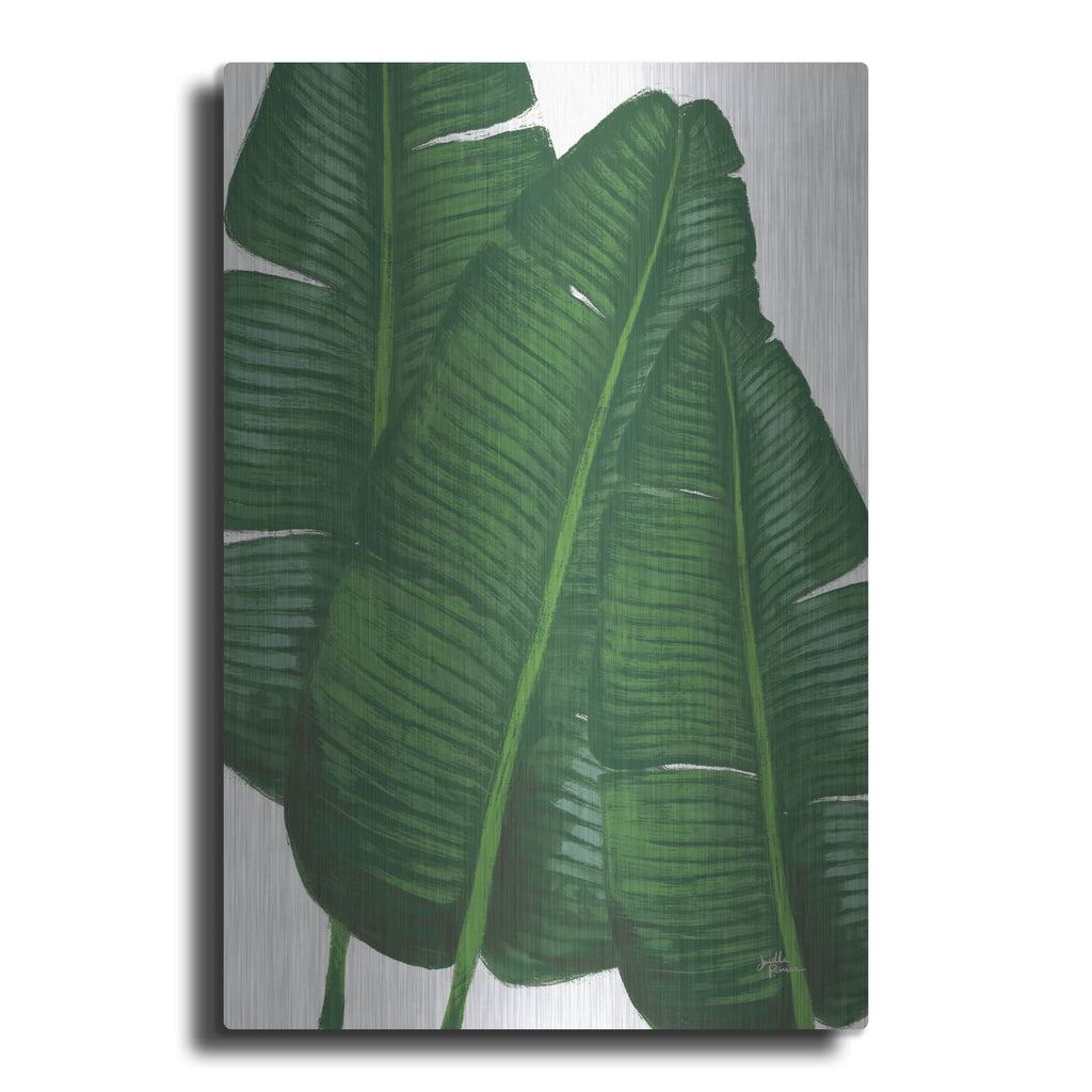 'Emerald Banana Leaves 2' by Janelle Penner – Metal Wall Art