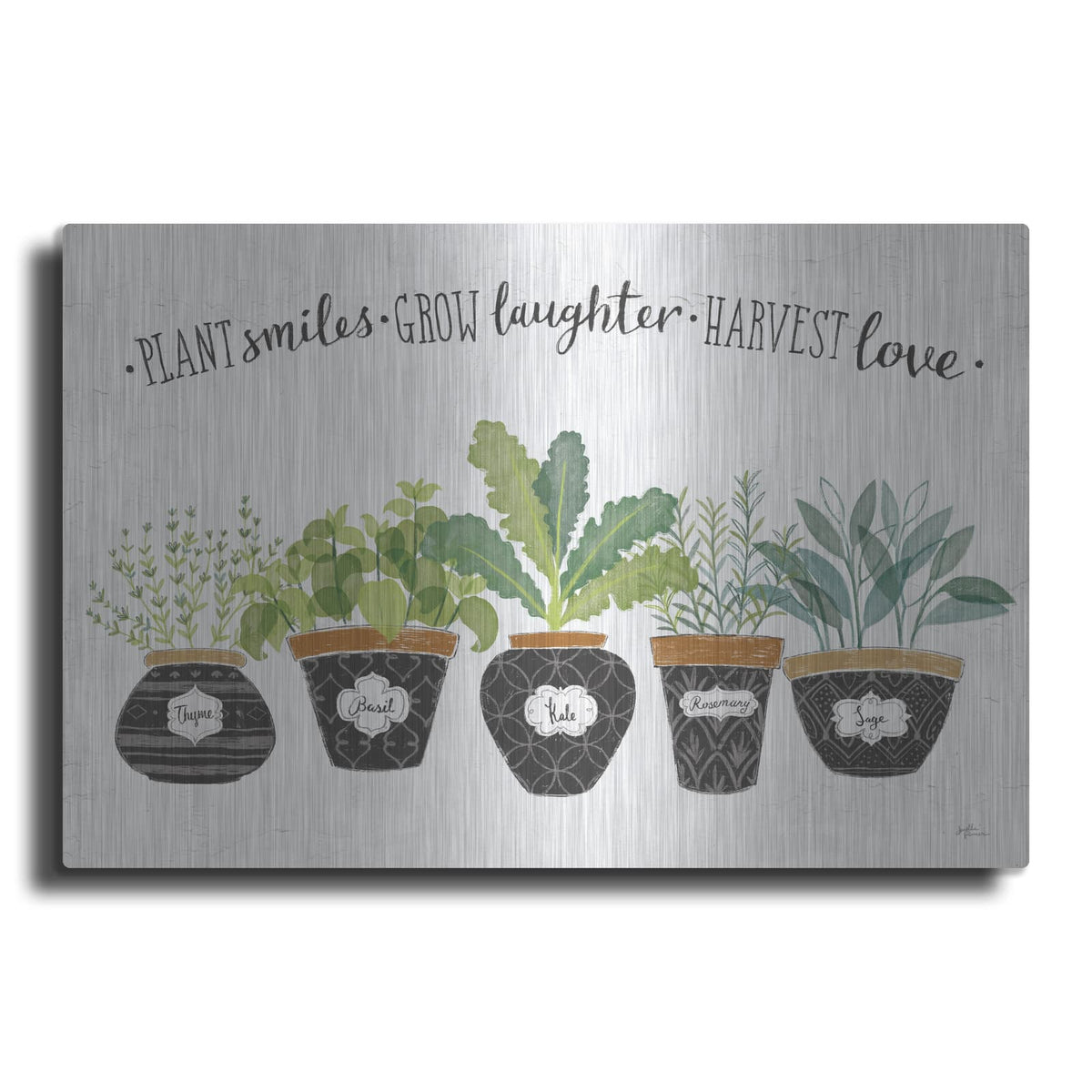 'Fine Herbs 1' by Janelle Penner – Metal Wall Art