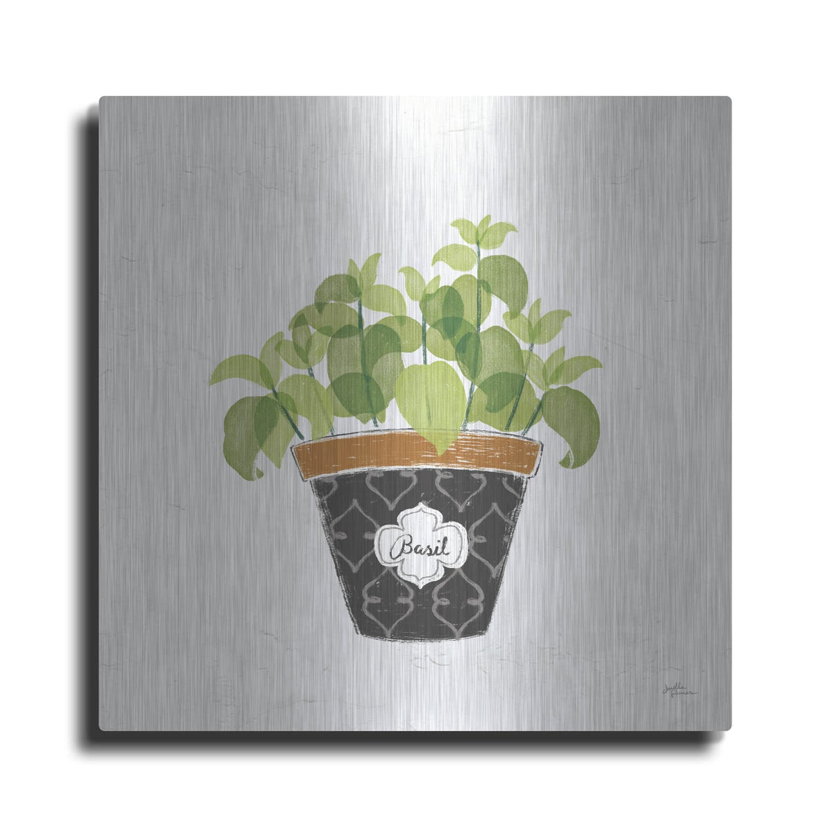 'Fine Herbs V3' by Janelle Penner – Metal Wall Art
