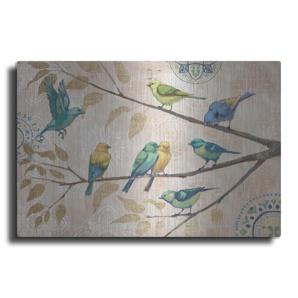'Fly Away 1 With Suzani' by Janelle Penner – Metal Wall Art