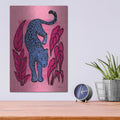 'Jungle Cats 1 Bright' by Janelle Penner – Metal Wall Art, 12x16 room view