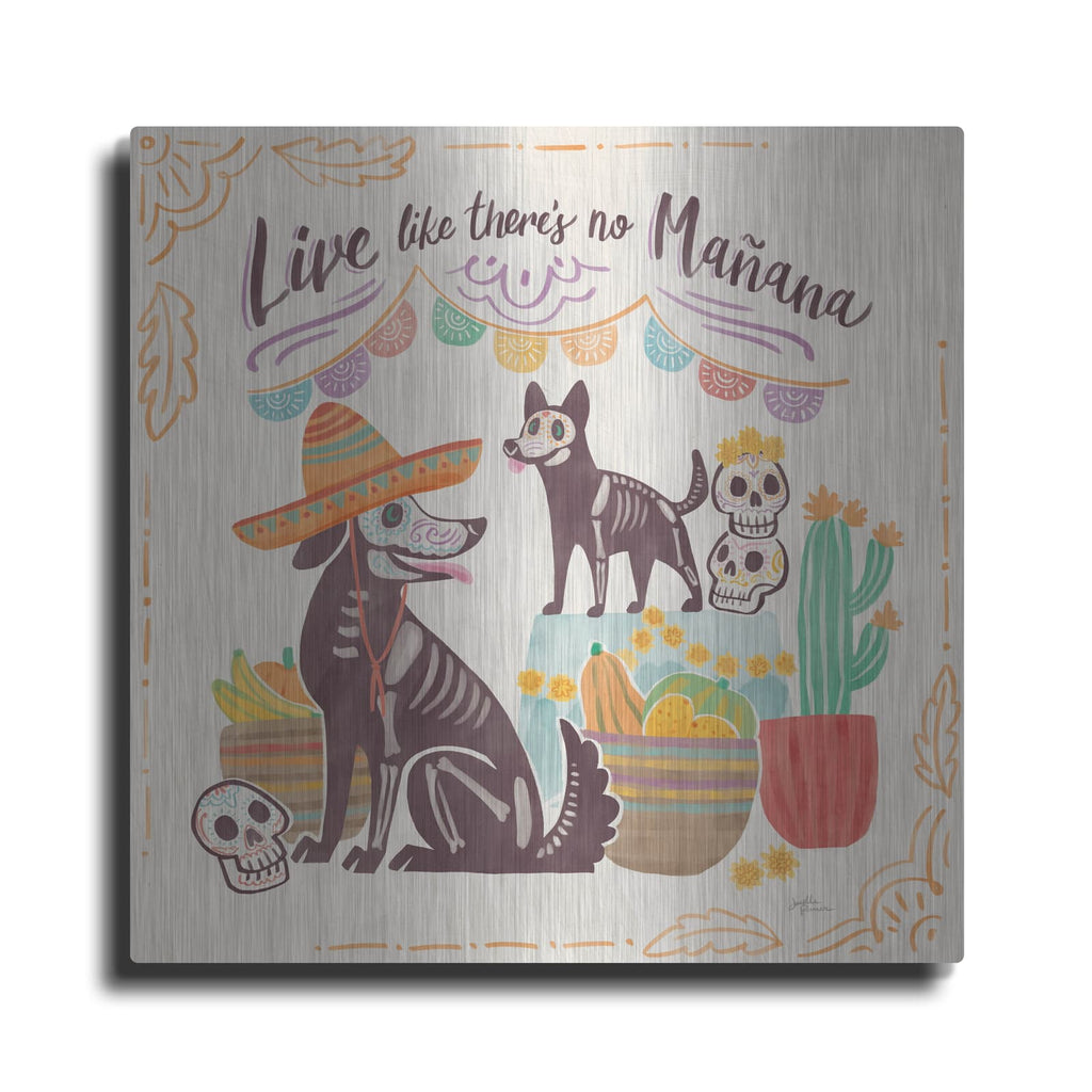 'La Calaca 2' by Janelle Penner – Metal Wall Art