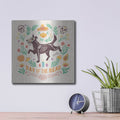 'La Calaca 5' by Janelle Penner – Metal Wall Art, 12x12 room view
