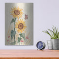 'Sunflower Season V3 Bright' by Janelle Penner – Metal Wall Art, 12x16 room view
