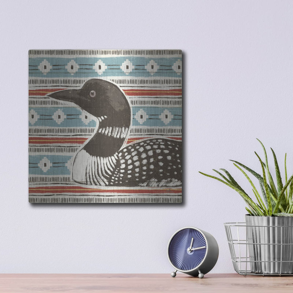 'Vintage Lake 11' by Janelle Penner – Metal Wall Art, 12x12 room view
